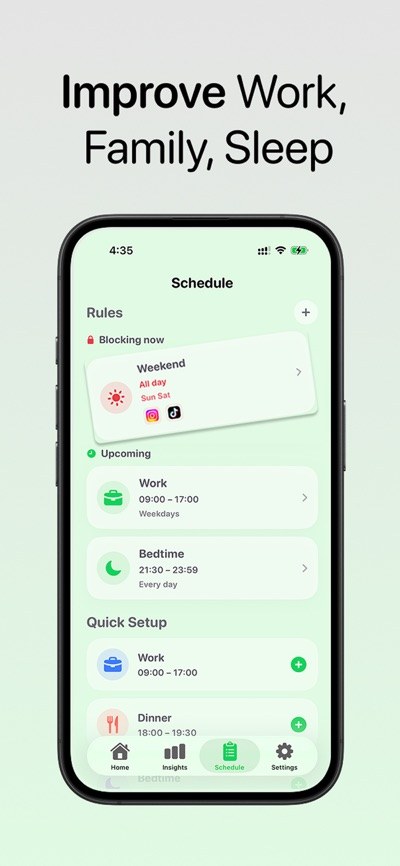 Horarios de concentración de SproutGuard